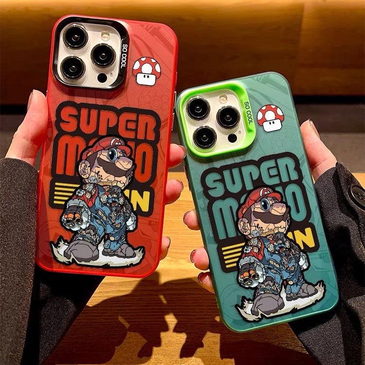 Mario iPhone Case Laser Style - HelloAnimeCases