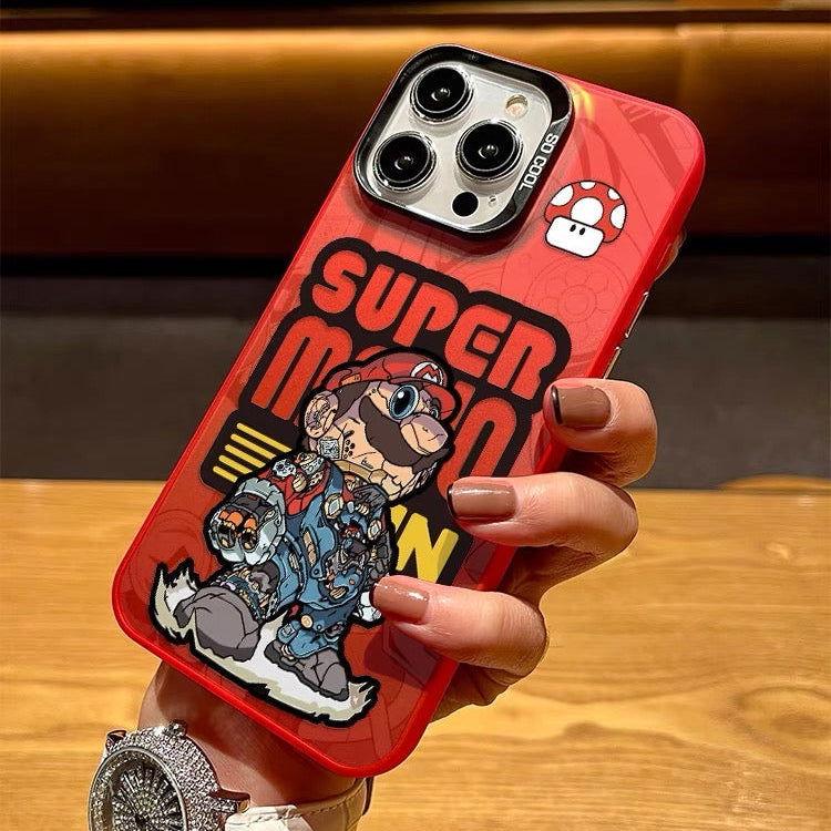 Mario iPhone Case Laser Style - HelloAnimeCases