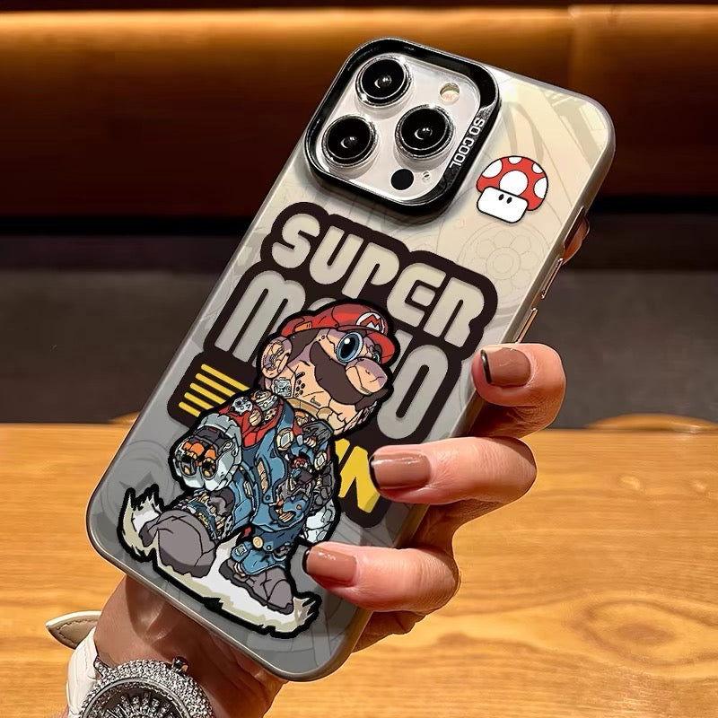 Mario iPhone Case Laser Style - HelloAnimeCases