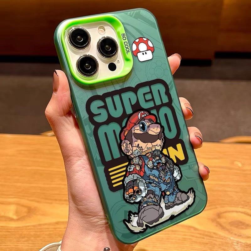 Mario iPhone Case Laser Style - HelloAnimeCases