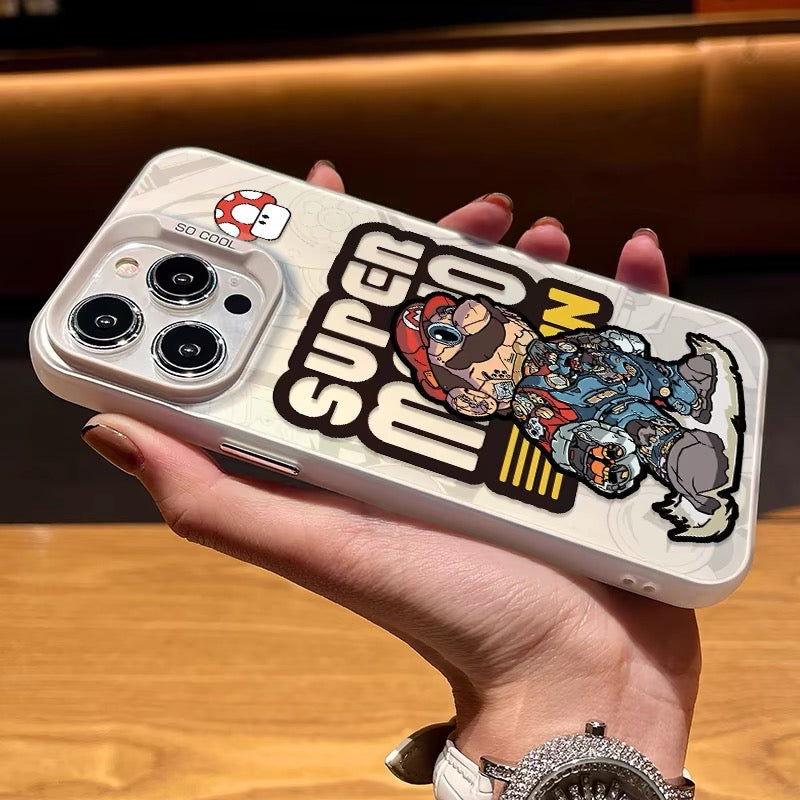 Mario iPhone Case Laser Style - HelloAnimeCases