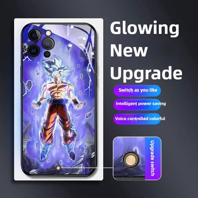 Mastered Ultra Instinct Goku RGB Light Glowing Phone Case