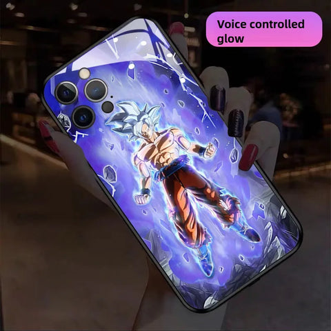 Mastered Ultra Instinct Goku RGB Light Glowing Phone Case