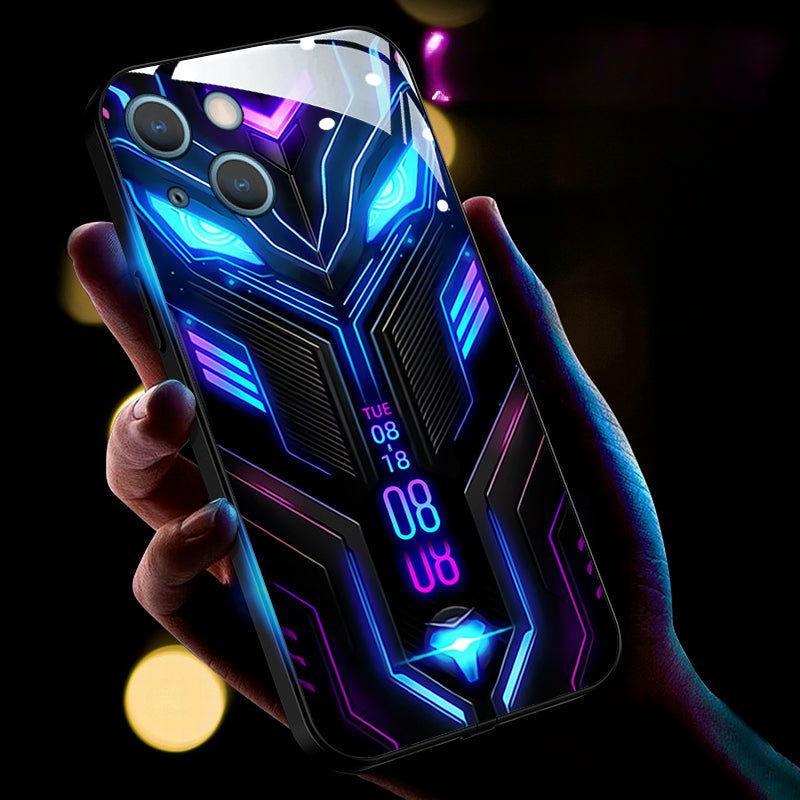 Mechanical Style Light Up Glowing Phone Case Caller Flash Mecha Cool - HelloAnimeCases