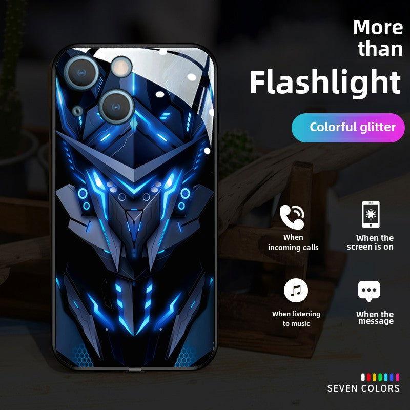 Mechanical Style Light Up Glowing Phone Case Caller Flash Mecha Cool - HelloAnimeCases