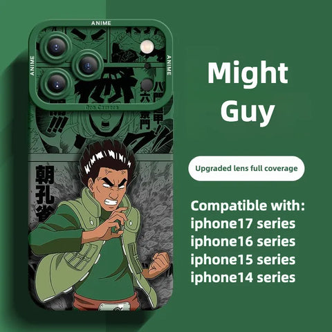 Funda protectora de silicona para teléfono Naruto Anime Serie 17 con diseño de pupila y ojos