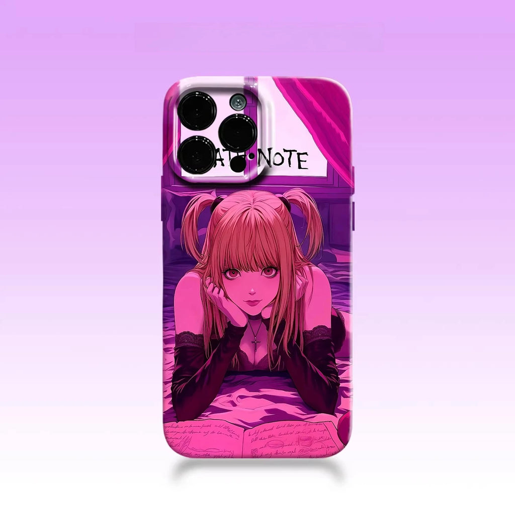 Funda de silicona para teléfono con el anime Death Note Nate River