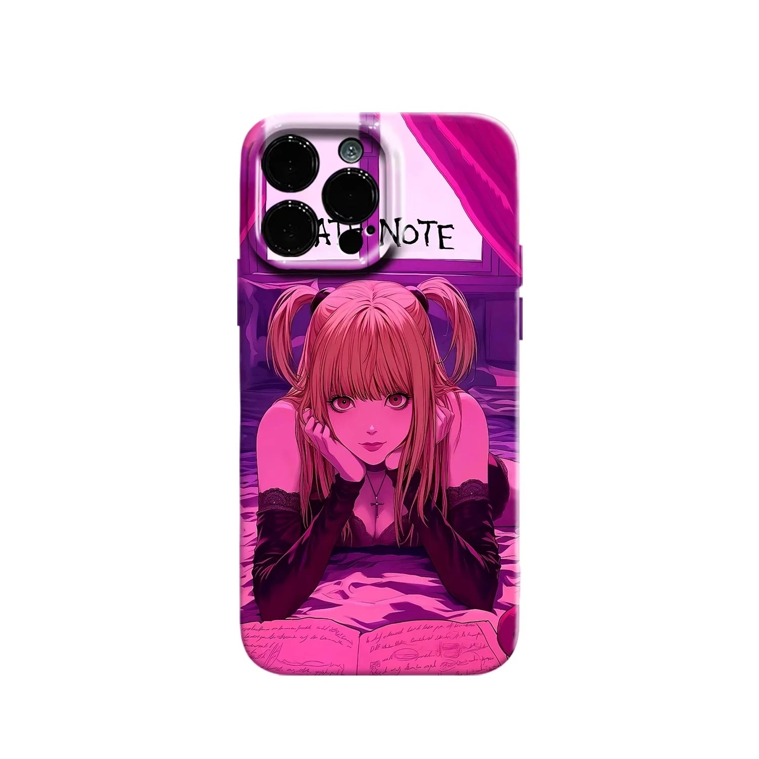 Funda de silicona para teléfono con el anime Death Note Nate River