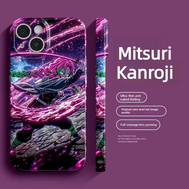 Demon Slayer Colorful Anime Phone Case for iPhone