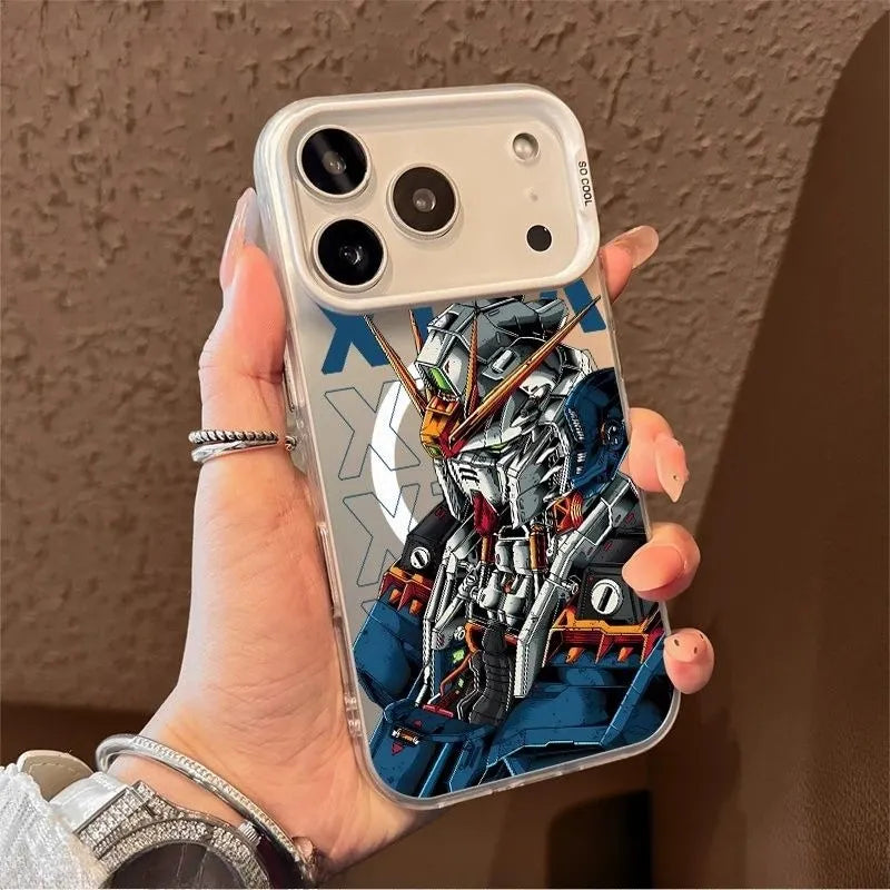 Funda de silicona para teléfono de la serie 17 de Gundam Anime