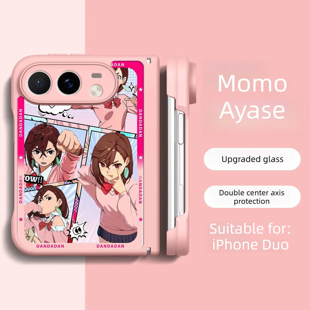 Dandadan Anime iPhone Duo Case Glass Magsafe Phone Case