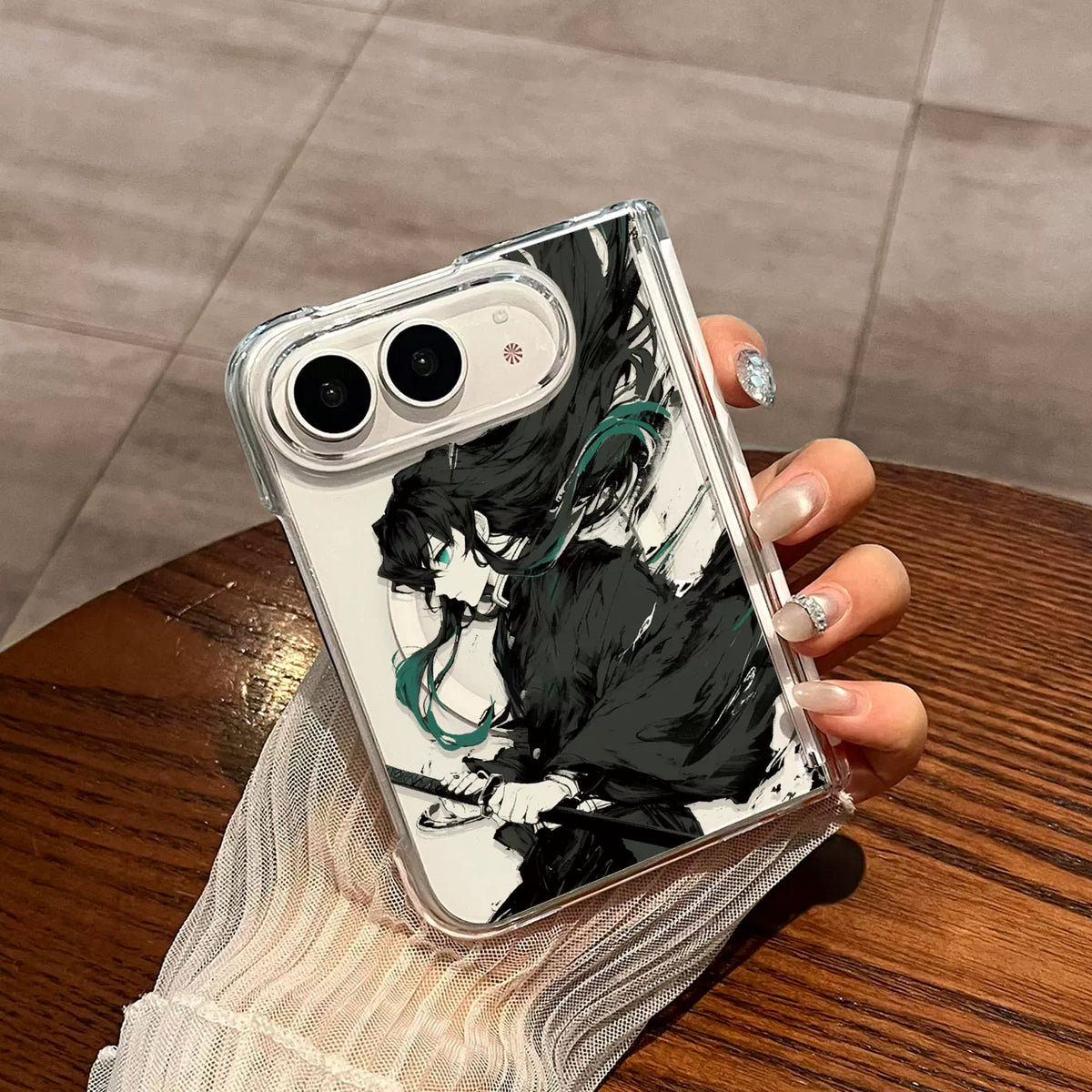 Demon Slayer Muichiro Tokito Clear iPhone Duo Magsafe Phone Case