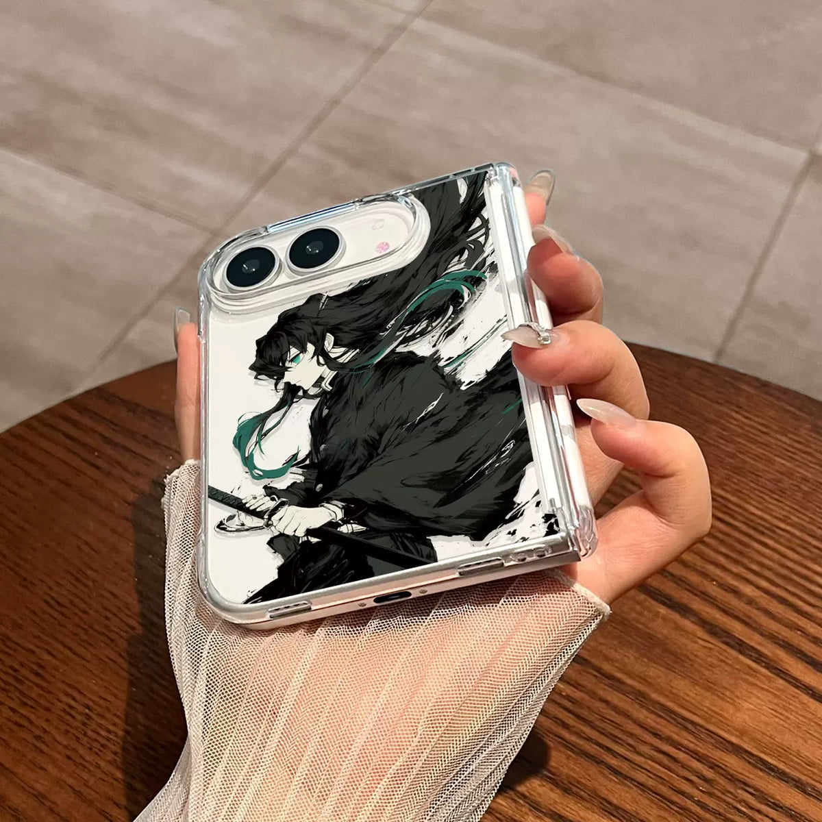 Demon Slayer Muichiro Tokito Clear iPhone Duo Magsafe Phone Case