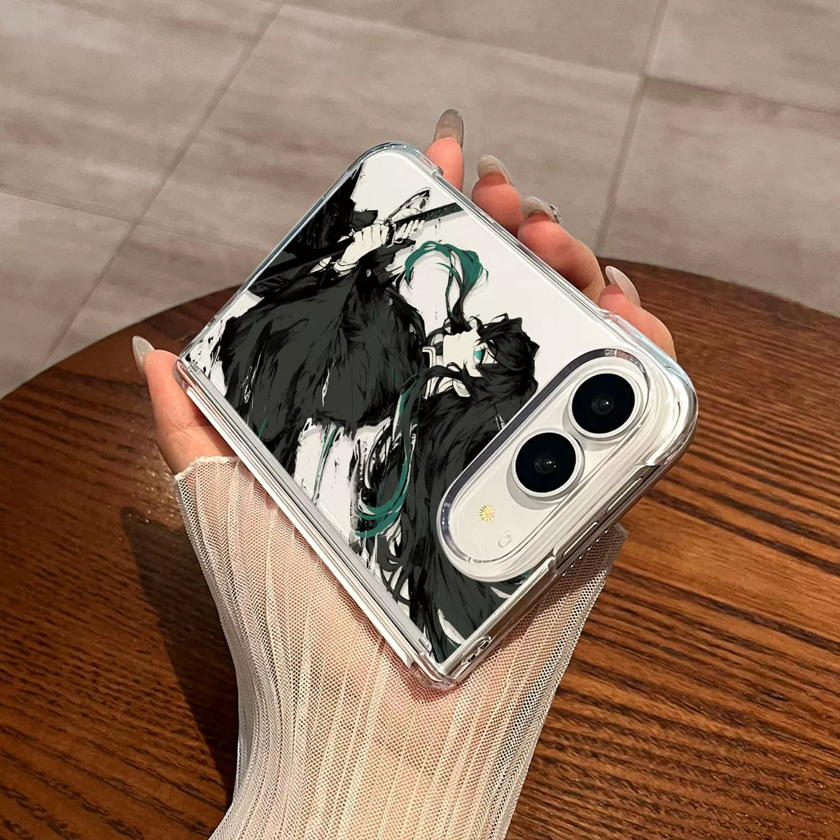 Demon Slayer Muichiro Tokito Clear iPhone Duo Magsafe Phone Case