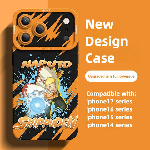 Funda de silicona suave para iPhone 17 de Naruto Uzumaki