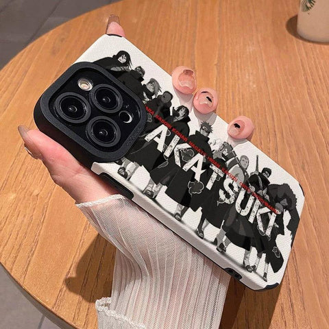 Naruto Akira Phone Case Matte Silicone Leather iPhone Case - HelloAnimeCases