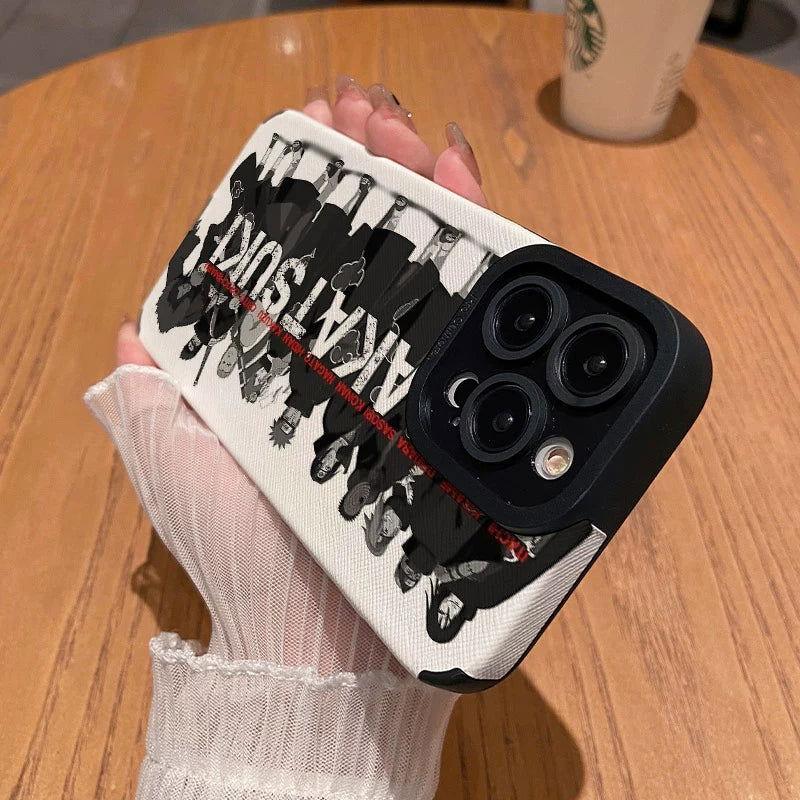 Naruto Akira Phone Case Matte Silicone Leather iPhone Case