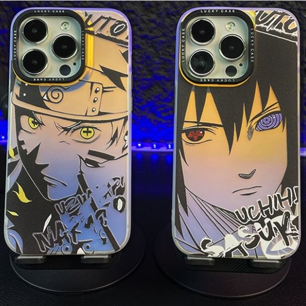 Naruto Sasuke Apple Laser Phone Case Cover