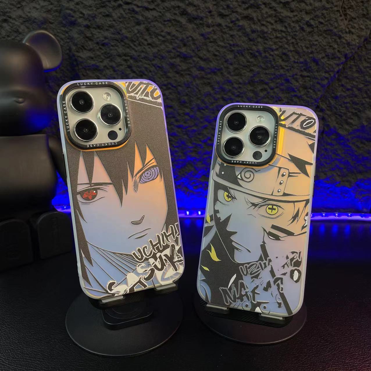 Naruto Sasuke Apple Laser Phone Case Cover