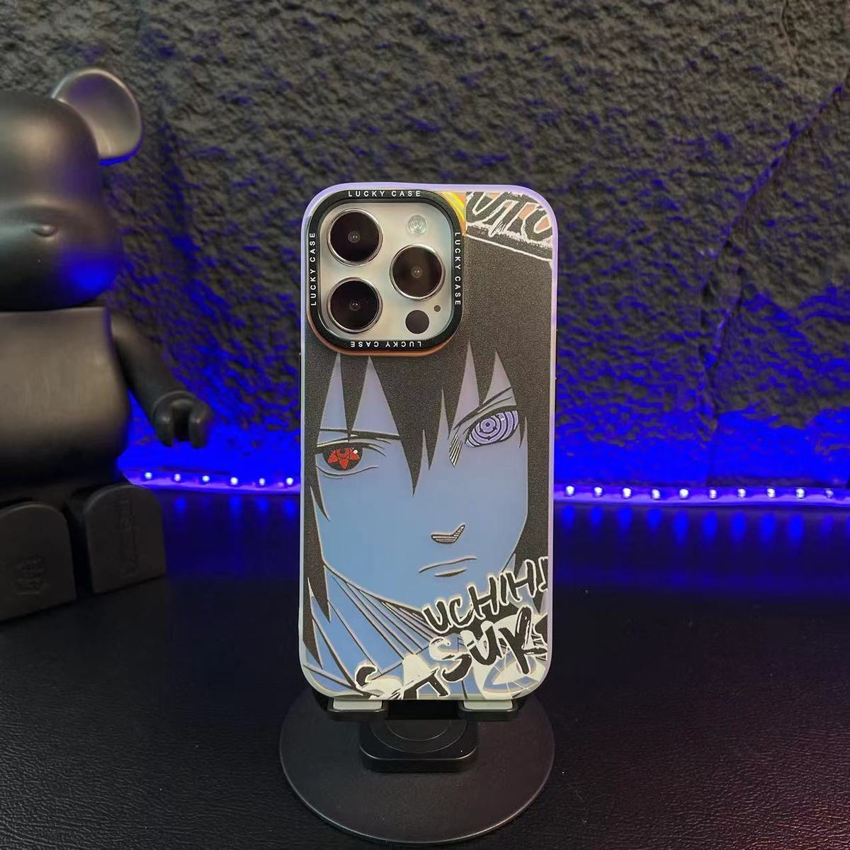 Naruto Sasuke Apple Laser Phone Case Cover