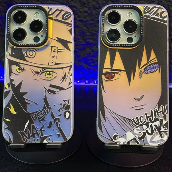 Naruto Sasuke Apple Laser Phone Case Cover - HelloAnimeCases