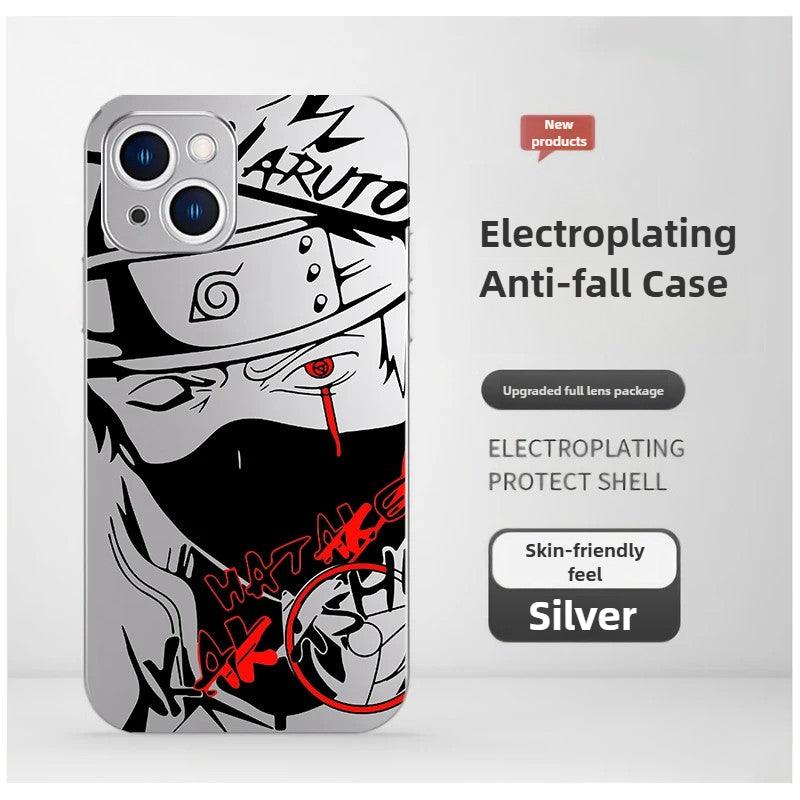 Naruto Sasuke Premium Electroplated Phone Cases - HelloAnimeCases