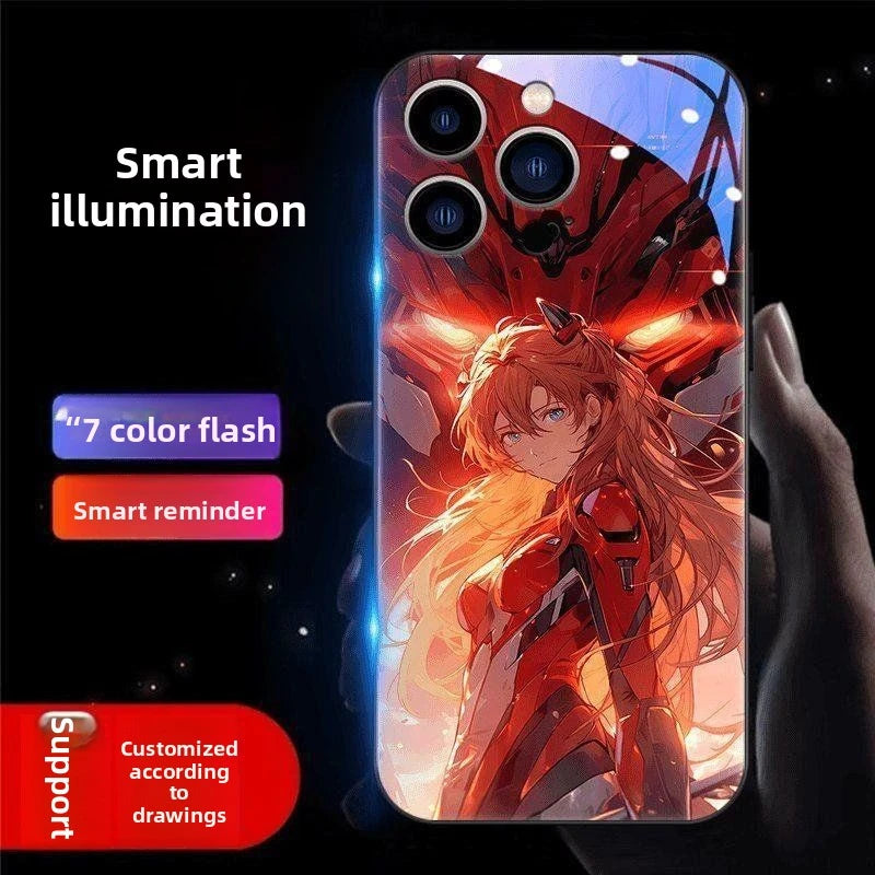 Neon Genesis Evangelion RGB Light Up Glowing Phone Case Luminous
