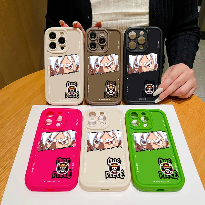 New One Piece Luffy Zoro Nami Silicone Phone Case For iPhone