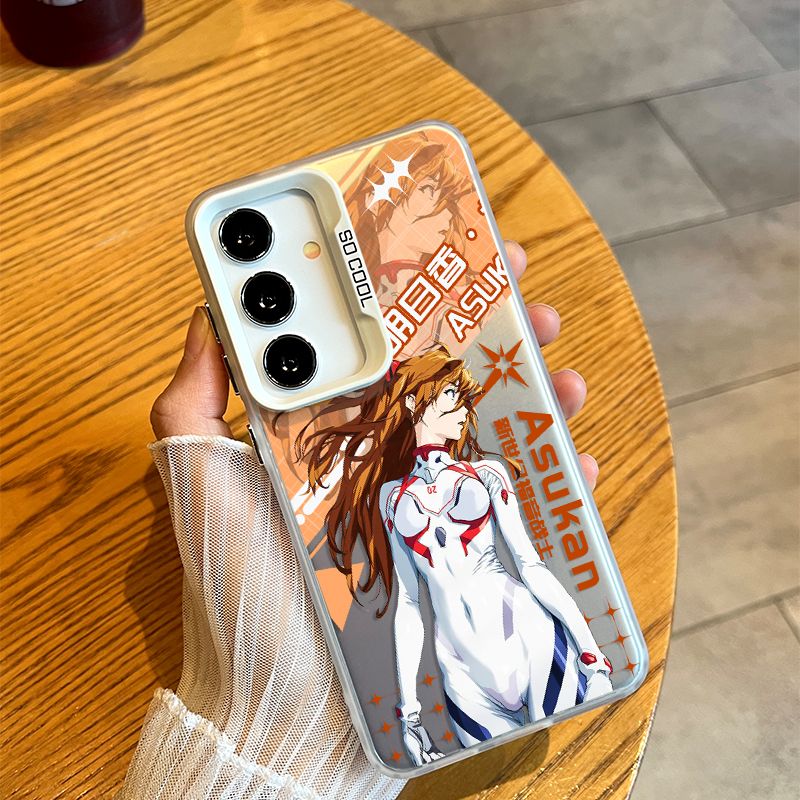 Neon Genesis Evangelion Asuka Holographic Matte Case  for Samsung Phones