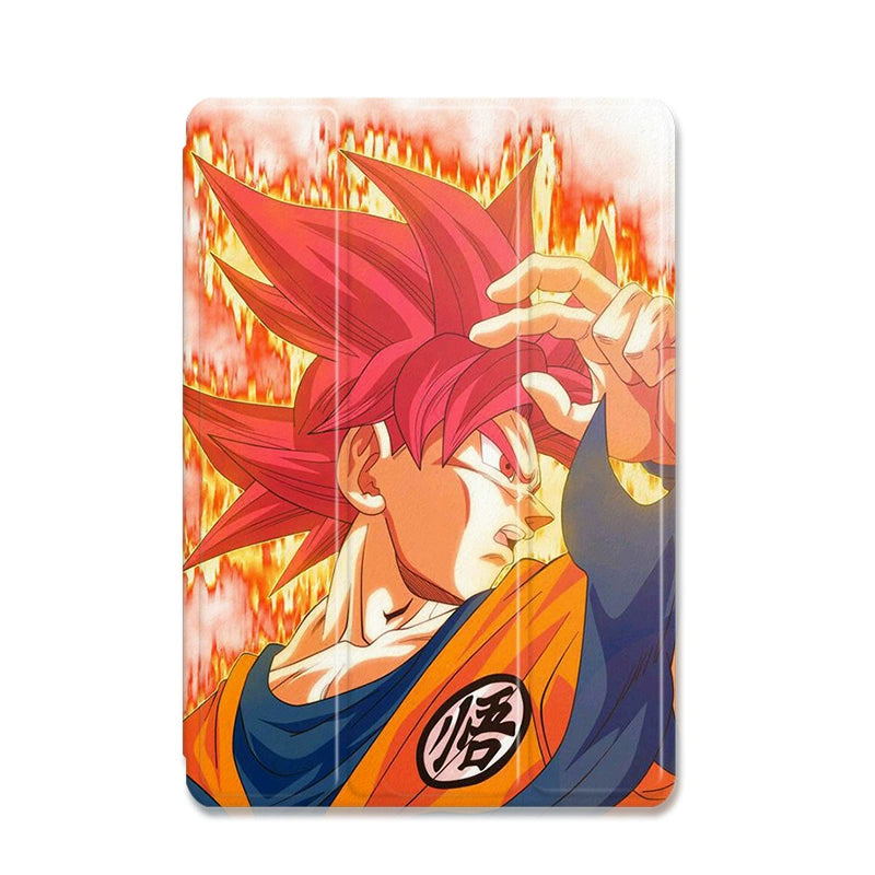 Dragon Ball Ipad Tablet Case Triple Fold  for Apple with Pen Slot