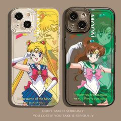 Sailor Moon Transparent Apple Anime Phone Case Iphone for Besties