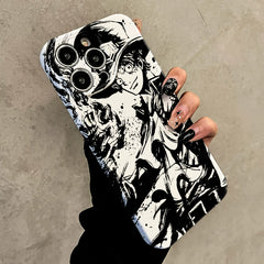 Ink Painting ONE PIECE Hard Anime Phone Case Anti-drop for Iphone Series