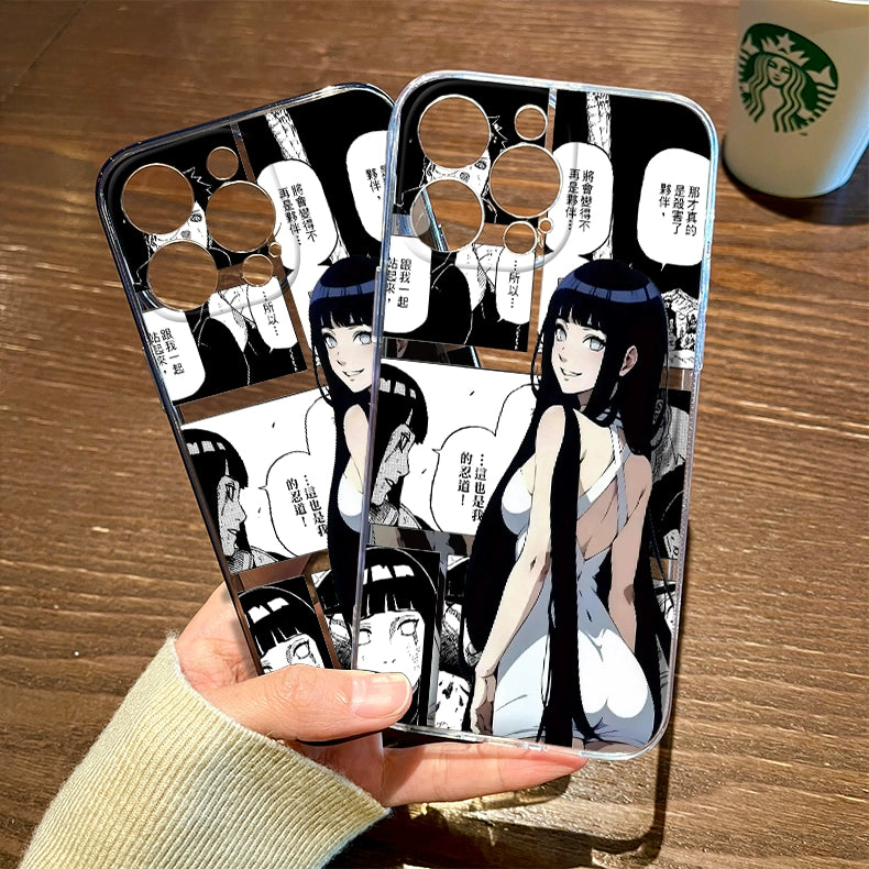 Anime Naruto Hyuuga Hinata Anime Phone Case For iPhone 16 Series