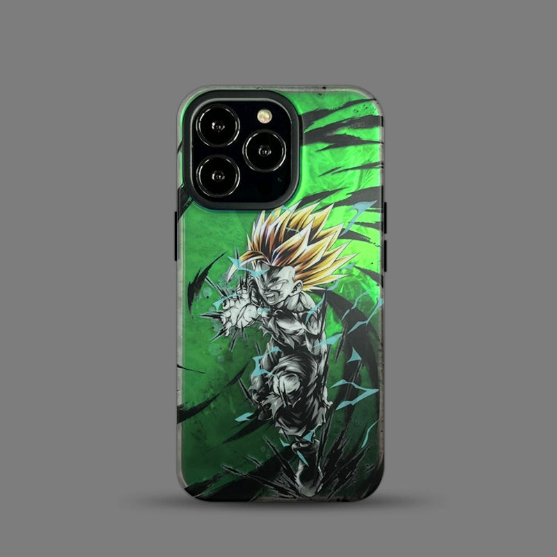 Laser Gradual Color Dragon Ball Goku Gohan iPhone Case