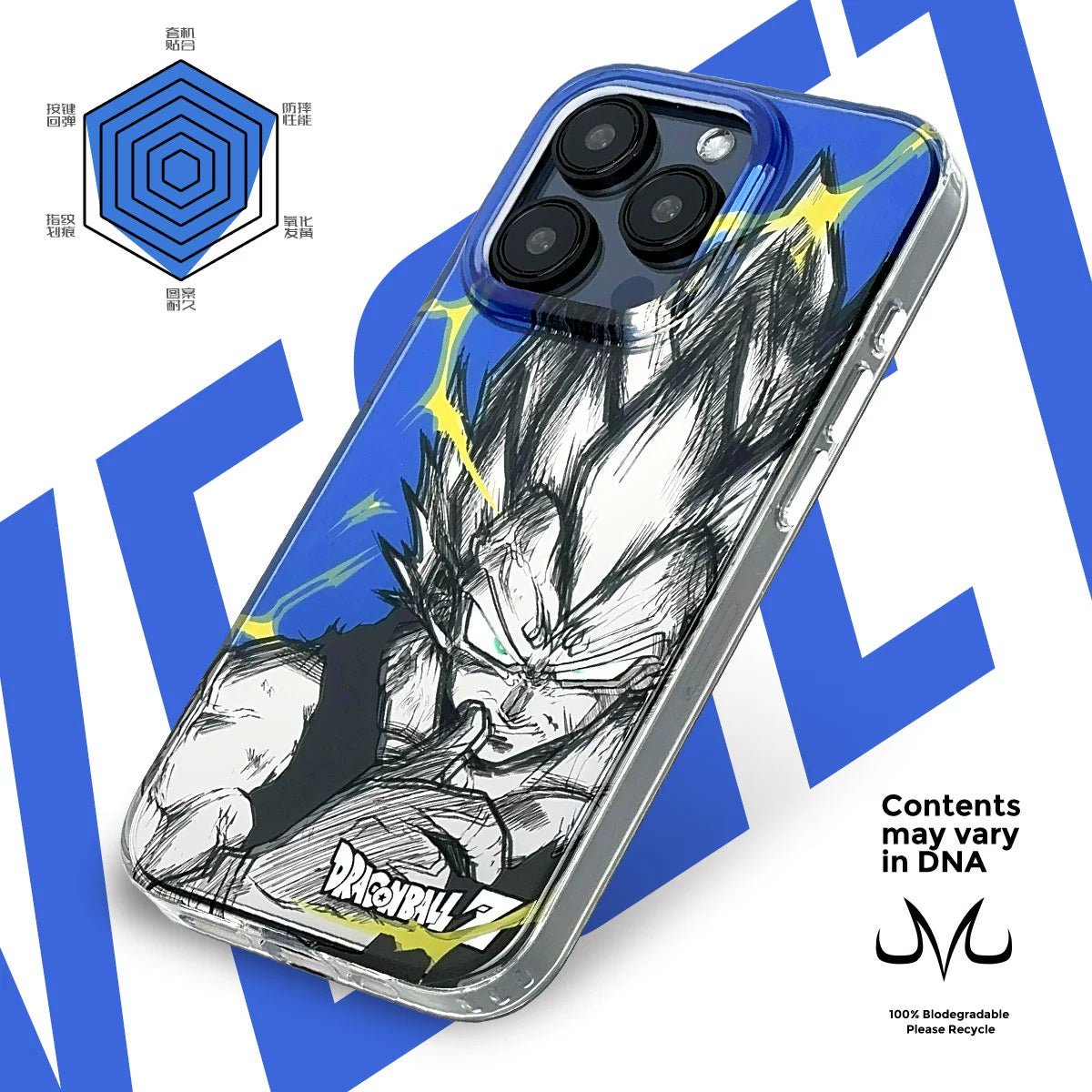 Laser Mirror Super Vegeta Anime iphone Case