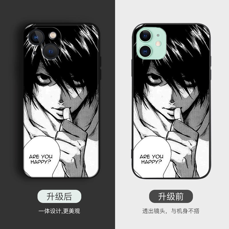 Death Note Silicone Anime Phone Cases for Iphone 16 Series