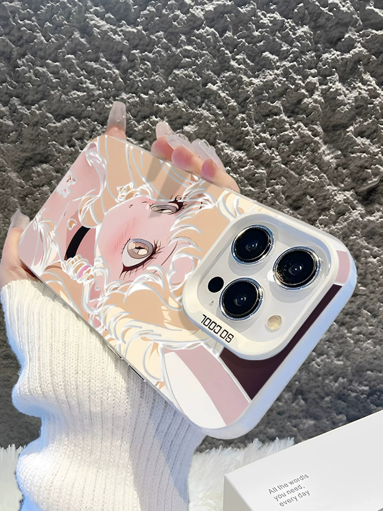 Funda para teléfono con láser Sailor Moon para iPhone