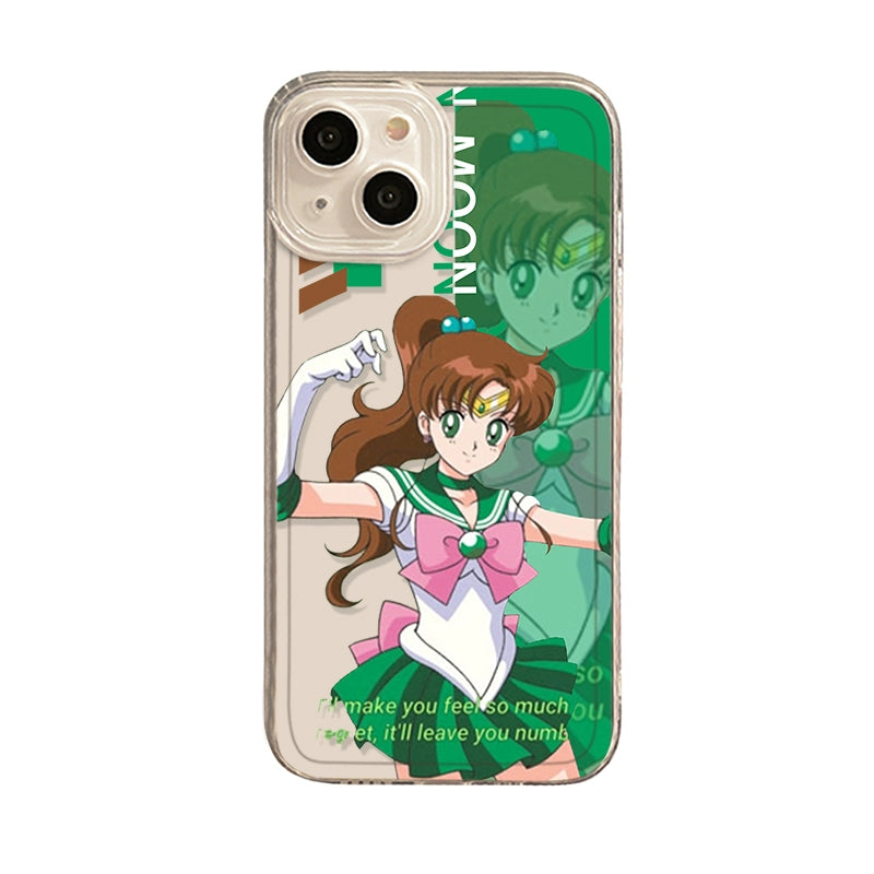 Sailor Moon Transparent Apple Anime Phone Case Iphone for Besties