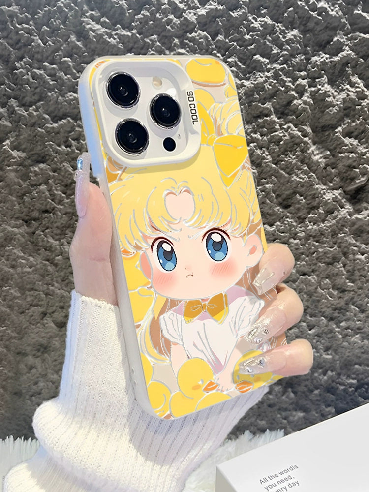 Funda para teléfono con láser Sailor Moon para iPhone