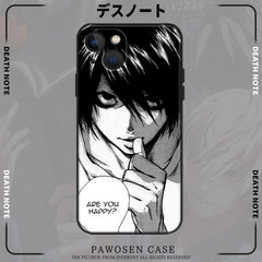 Death Note Silicone Anime Phone Cases for Iphone 16 Series