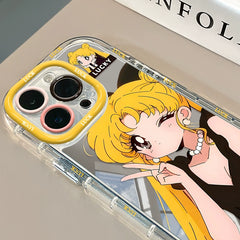 Sailor Moon Mirror Silicone Anime Case for IPhone Series