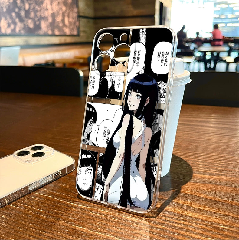 Anime Naruto Hyuuga Hinata Anime Phone Case For iPhone 16 Series