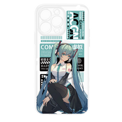 New Hatsune Miku Magsafe Magnetic Mobile Phone Case for Apple with Electroplated Frame