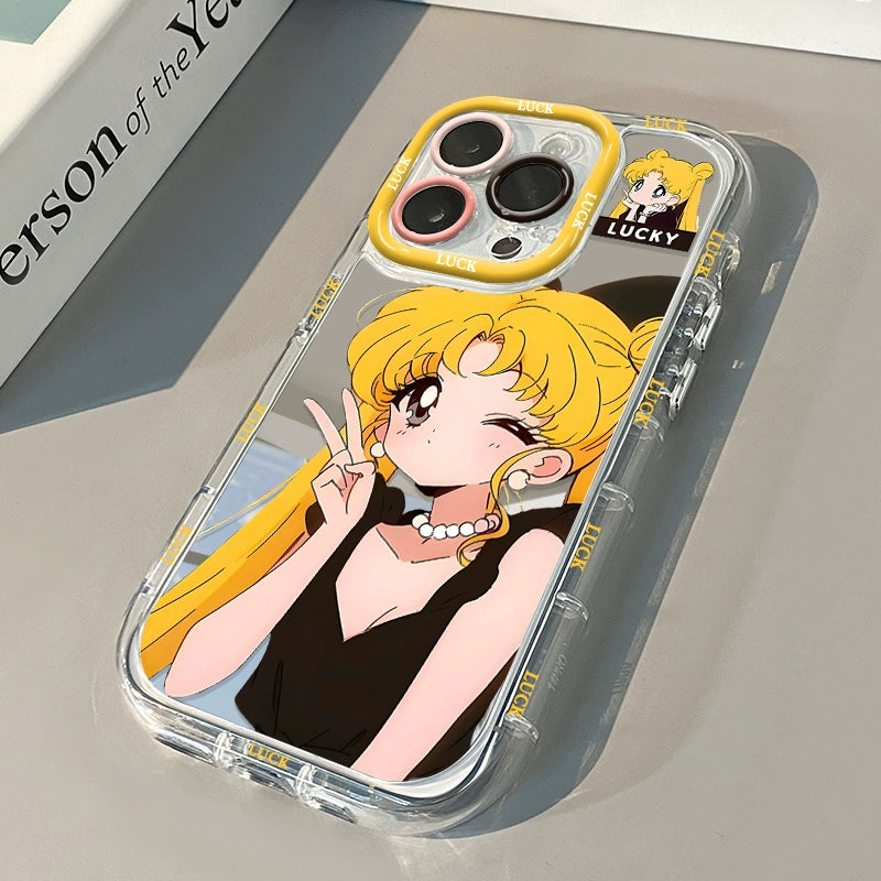 Sailor Moon Mirror Silicone Anime Case for IPhone Series