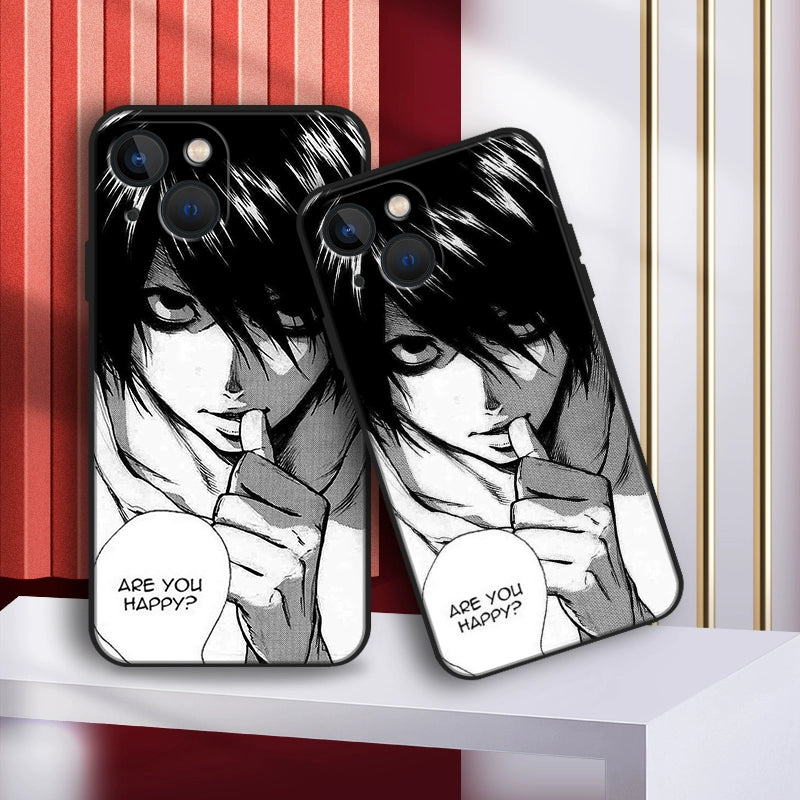 Death Note Silicone Anime Phone Cases for Iphone 16 Series