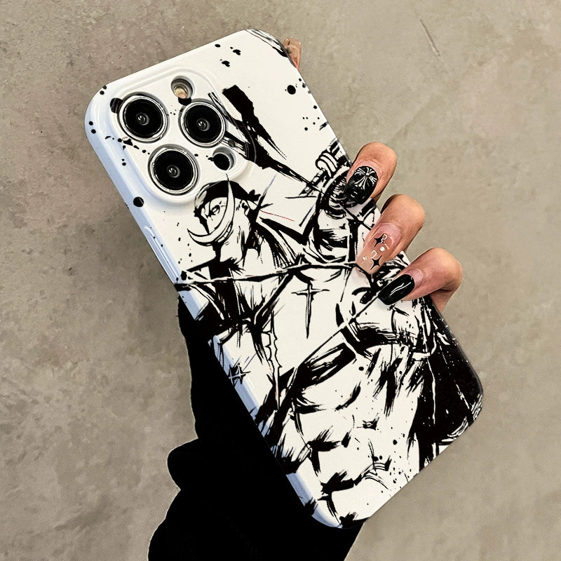 Ink Painting ONE PIECE Hard Anime Phone Case Anti-drop for Iphone Series