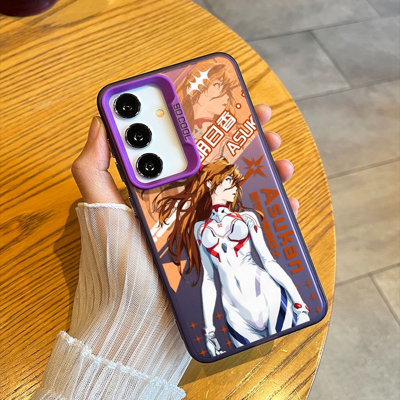 Neon Genesis Evangelion Asuka Holographic Matte Case  for Samsung Phones