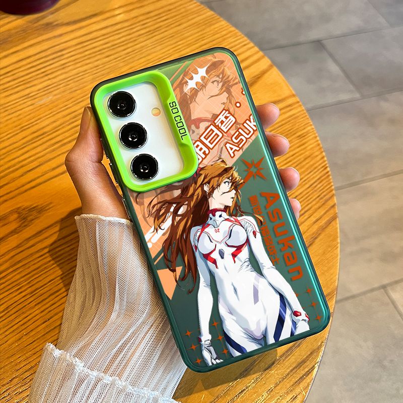 Neon Genesis Evangelion Asuka Holographic Matte Case  for Samsung Phones