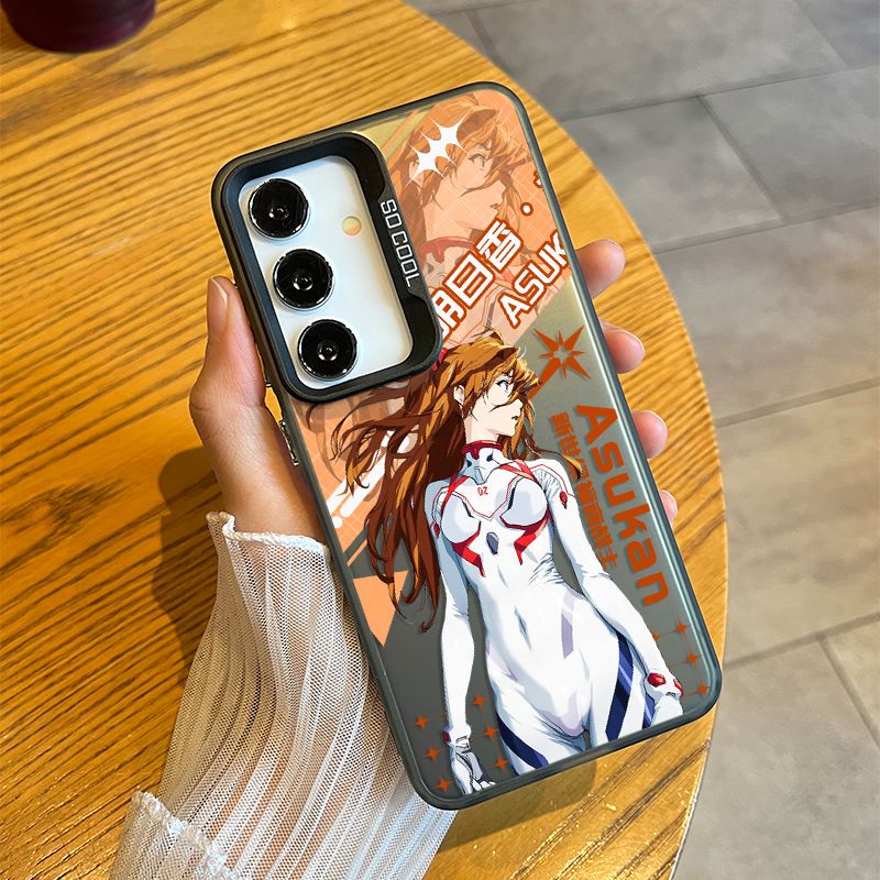 Neon Genesis Evangelion Asuka Holographic Matte Case  for Samsung Phones