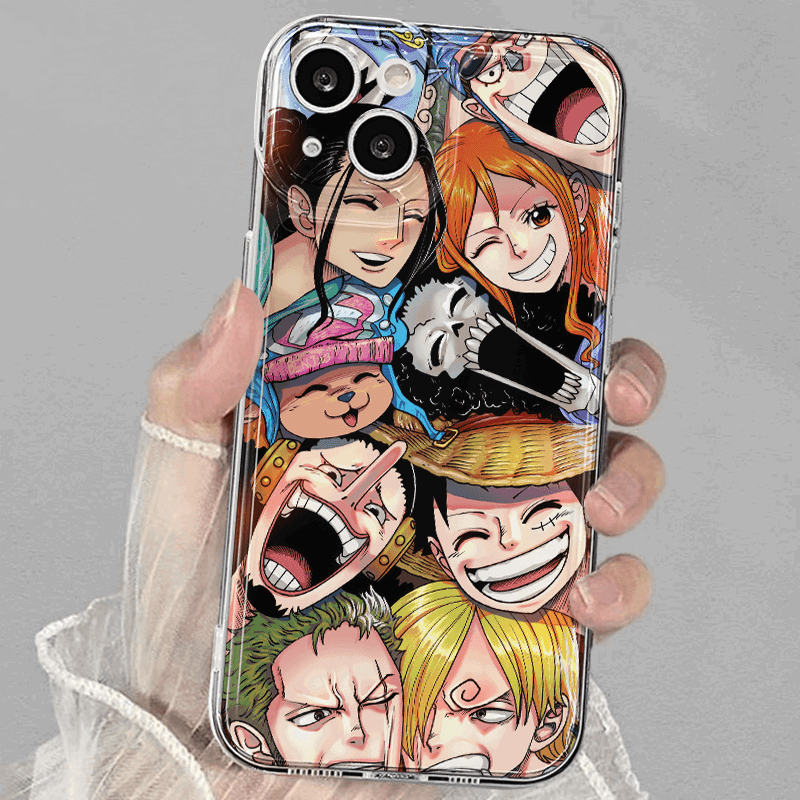 ONE PIECE Family Clear TPU Phone Case - HelloAnimeCases